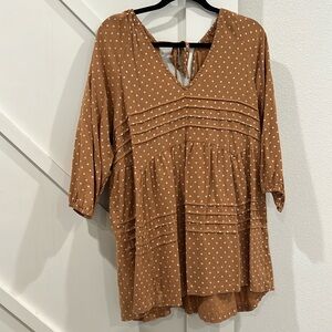 Babydoll 3/4 sleeve top